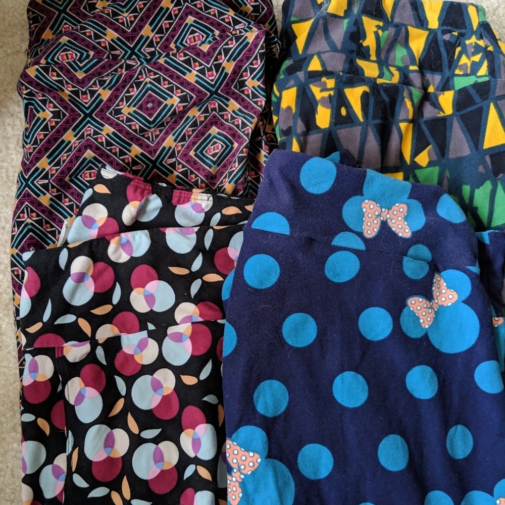 Lot of 4 pair Lularoe TC leggings